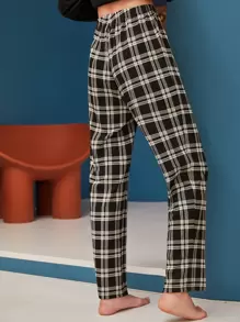 SHEIN Unity 格紋高腰睡褲 - 彩色 - 查看 2