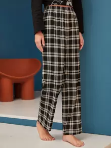 SHEIN Unity 格紋高腰睡褲 - 彩色 - 查看 4