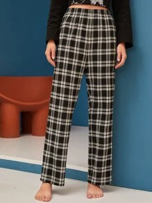 SHEIN Unity 格紋高腰睡褲 - 彩色 - 查看 5