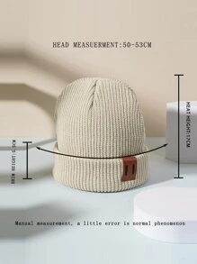 1入組男女皆宜針織滑雪帽,y2k風格,輕薄透氣,適合秋冬戶外活動