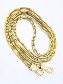 CONTAINEVERY Metal Chain Design Bag Strap Bag Accessories DIY Accessories Adjustable Replacement Shoulder Strap Stylish Durable - Gold - View 1
