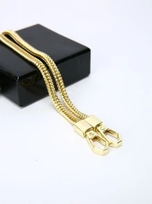 CONTAINEVERY Metal Chain Design Bag Strap Bag Accessories DIY Accessories Adjustable Replacement Shoulder Strap Stylish Durable - Gold - View 2