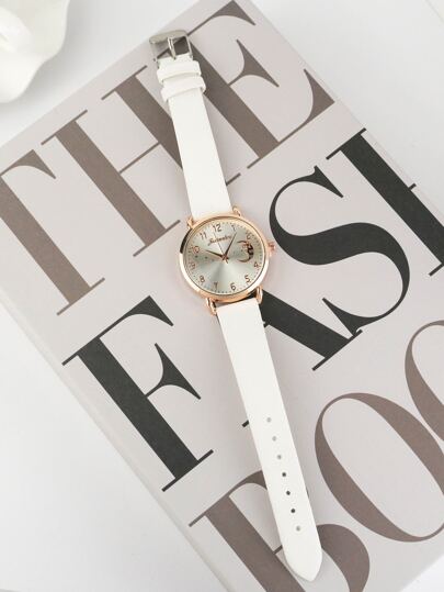 JUXIAOSHOU Round Pointer Quartz Horloge view 2