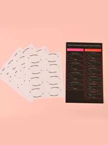 4入組眼線筆模板貼紙和眼影模板貼紙眼部化妝助手，化妝工具