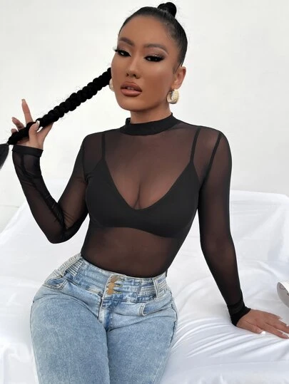 SHEIN SXY Ren Slätt Sexig Tvådelad Outfit