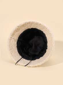 卡通小熊貼布漁夫帽