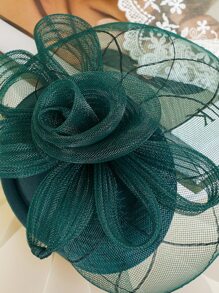 Lưới Lưới & Kẹp Tóc Trang Trí Mũ - Màu xanh lá cây đậm - Xem 6