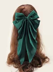 Kẹp tóc trang trí nơ dùng hàng ngày cho bé gái Kiểu tóc thường ngày dễ thương Halloween - màu xanh lá - Xem 1