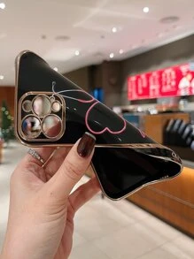 Stethoscope Pattern Phone Case - Black - View 2