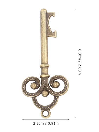 1 pieza Abrebotellas en forma de llave de metal vintage, creativo y práctico removedor de tapones para fiestas inaugurales, bodas y como un recuerdo. Abrebotellas para botellas, cervezas y latas