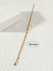 Women's Fashion Disc Decor Bracelet, Suitable For Daily Wear