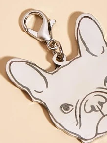 1pc Metal Stainless Steel Customized Laser Engraved Pet ID Tag, Dog And Cat Gift Accessory - Multicolor - View 3