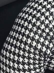 1pc Bowknot Design Car Seat Headrest Neck Pillow - Black and White - View 7