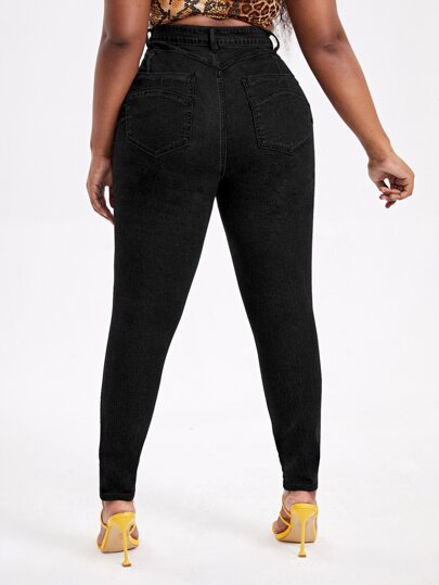 Schmale Jeans mit hoher Dehnung