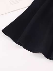 Tween Girl 1pc Solid Flare Skirt - Black - View 5