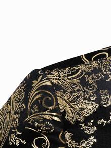 CLOUDSTYLE Men Lapel Collar Paisley Print Blazer - Multicolor - View 6