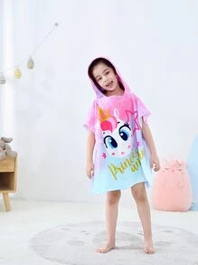 卡通圖案兒童浴巾