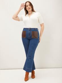 MOTF PREMIUM 大碼羊毛混紡羅紋針織上衣 - 白色 - 查看 4