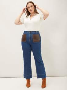 MOTF PREMIUM 大碼羊毛混紡羅紋針織上衣 - 白色 - 查看 5