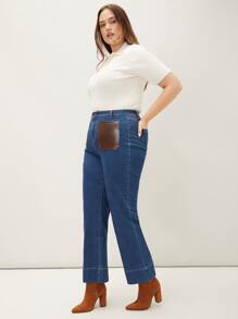 MOTF PREMIUM 大碼羊毛混紡羅紋針織上衣 - 白色 - 查看 8