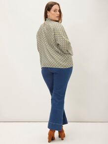 MOTF PREMIUM Top con estampado geométrico girante - Multicolor - Ver 3