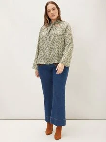 MOTF PREMIUM Top con estampado geométrico girante - Multicolor - Ver 4