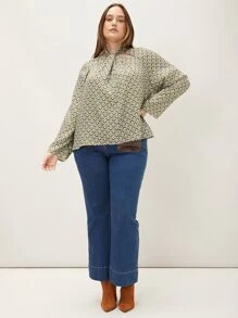 MOTF PREMIUM Top con estampado geométrico girante - Multicolor - Ver 5