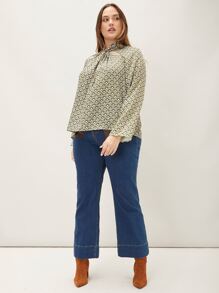 MOTF PREMIUM Top con estampado geométrico girante - Multicolor - Ver 6