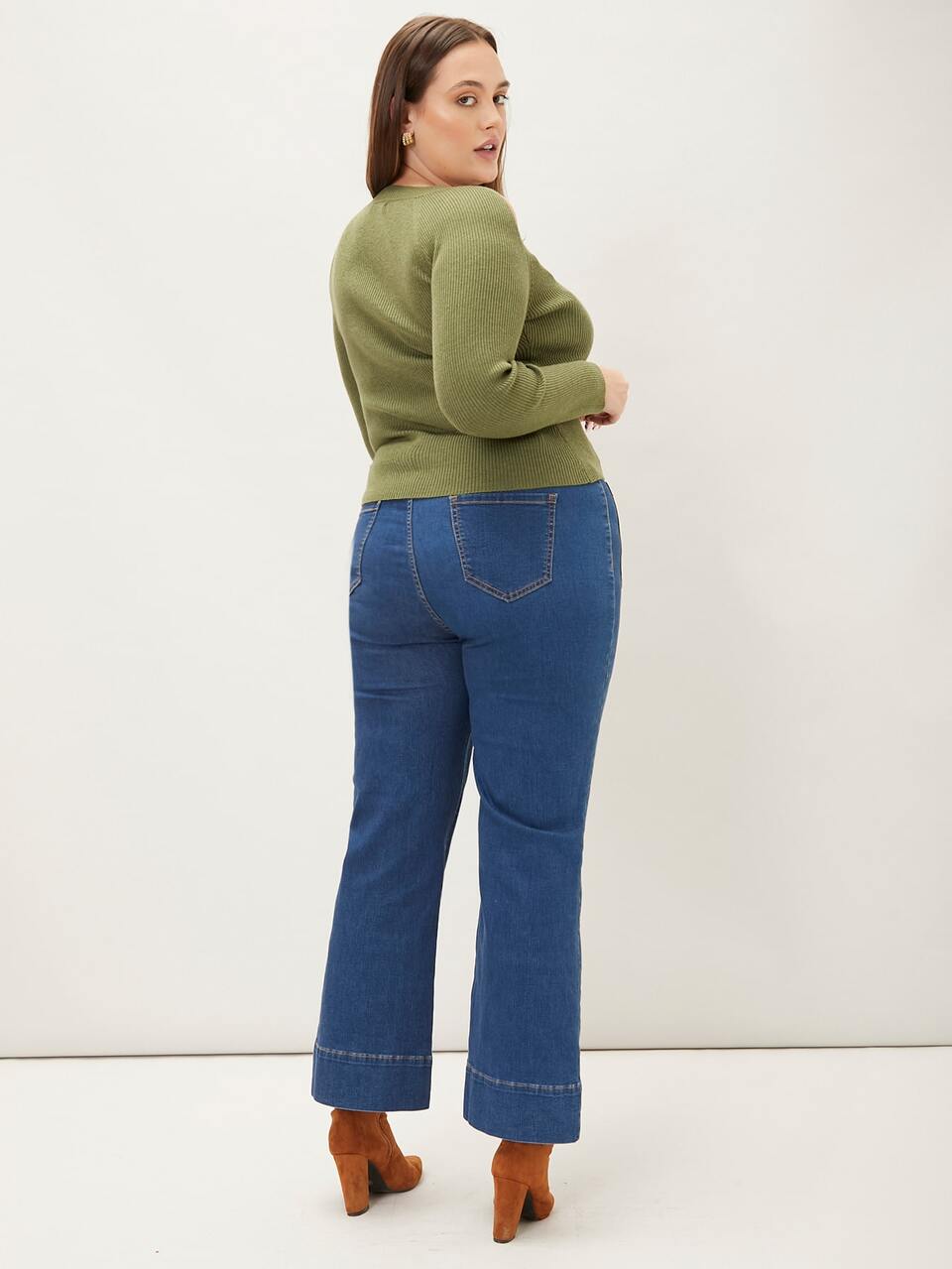 MOTF PLUS WOOL-MIX SLIM SWEATER