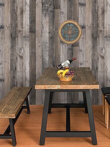 Giấy dán tường hoa văn bằng gỗ 1roll - Nhiều màu - Xem 7