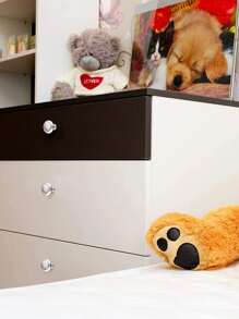 5入組不銹鋼抽屜把手 - 銀色 - 查看 2