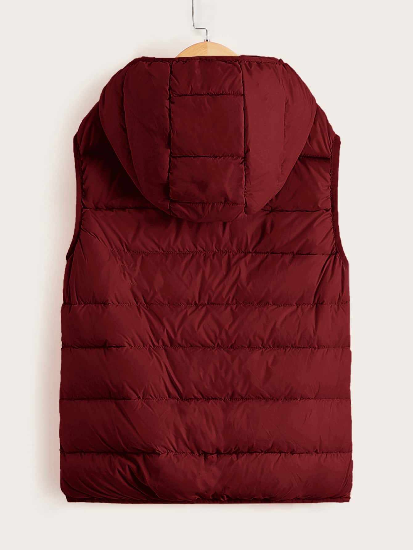 Girls Zip Up Hooded Down Vest Coat