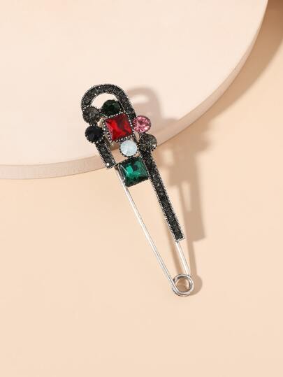 Rhinestone Design Brooch