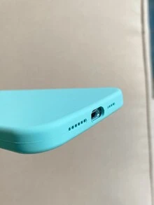 Plain Silicone Phone Case - Blue - View 5