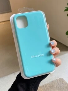 Plain Silicone Phone Case - Blue - View 6