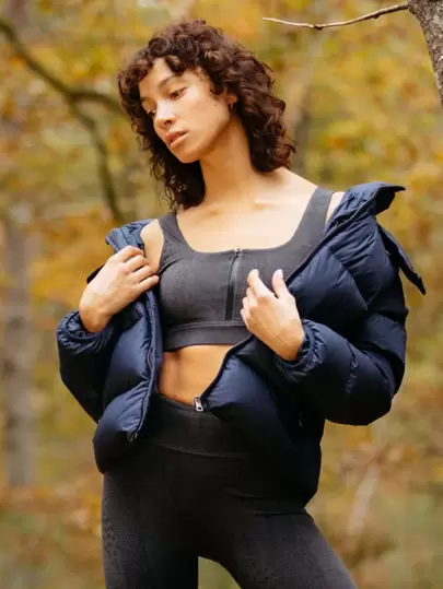 SHEIN Snakeskin Crop Sports Tank Top