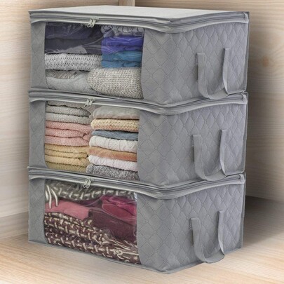 1pc Foldable Clothes Storage Box