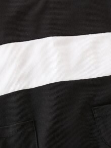 Baby Colorblock Patched Pocket Jumpsuit