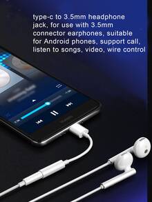 Type-C Audio Cable Adapter - White - View 3