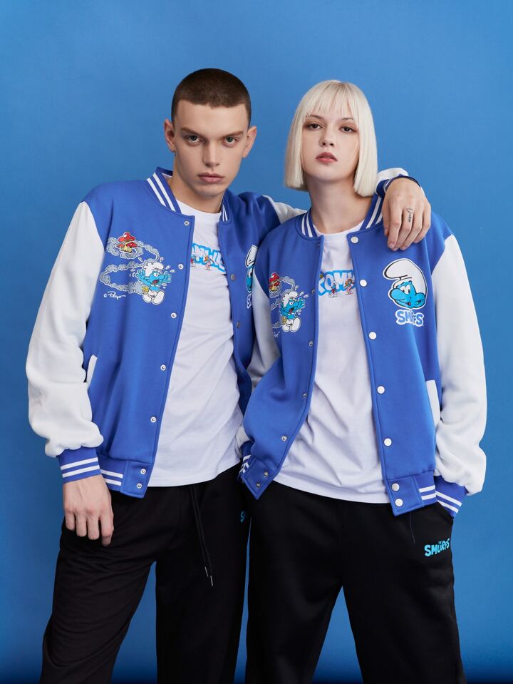 ★2025SS新作★WKNDRS X SMURFS★HOODED CANVAS JACKET Women's & Men's Clothing, Shop Online Fashion | SHEIN