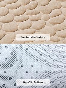 Plain Non-Slip Bath Rug Home Bathroom Decor Floor Carpet Outdoor Rug Door Mat Fall Decor Bathroom Accessories Back To School Entryway Decor - Khaki - View 4