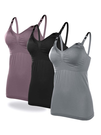 BloomMama 3pack Maternity Seamless Nursing Cami For Mother