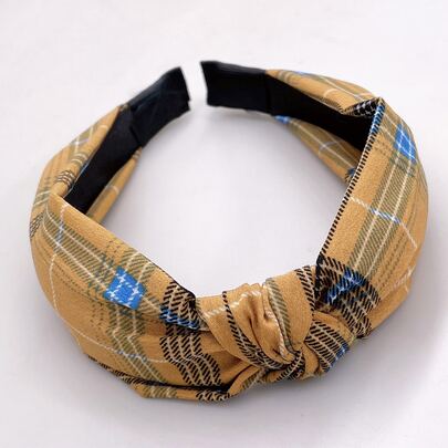 Plaid Pattern Headband