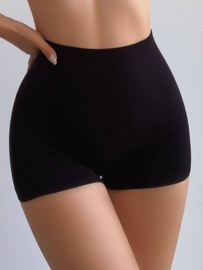 SHEIN Shorts de fajas unicolor