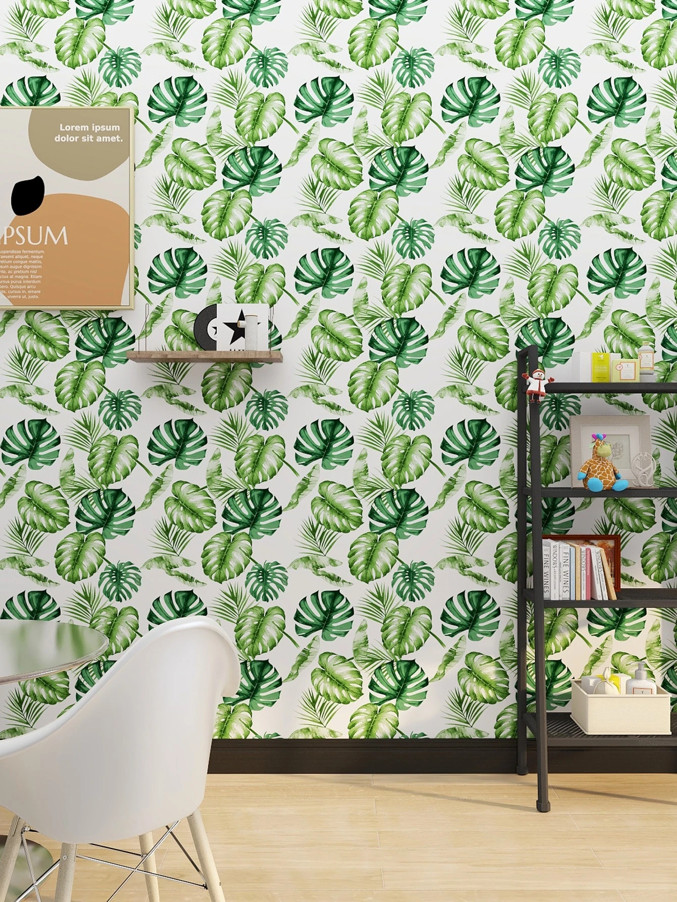 1個 亀 葉っぱプリント 壁紙 Shein Japan 1個 亀 葉っぱプリント 壁紙 Shein Japan