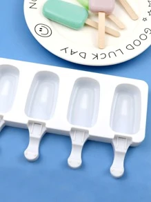 Khuôn làm kem trơn 1 cái - trắng - Xem 4