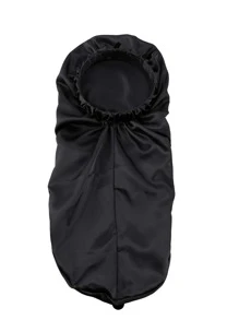 Solid Hair Bonnet - Black - View 4