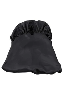 Solid Hair Bonnet - Black - View 5
