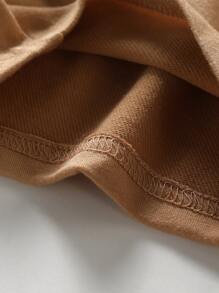 Baby 3pcs Elastic Waist Solid Shorts - Multicolor - View 5