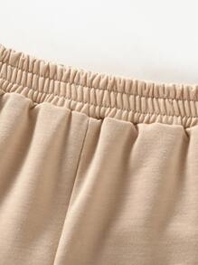 Baby 3pcs Elastic Waist Solid Shorts - Multicolor - View 7